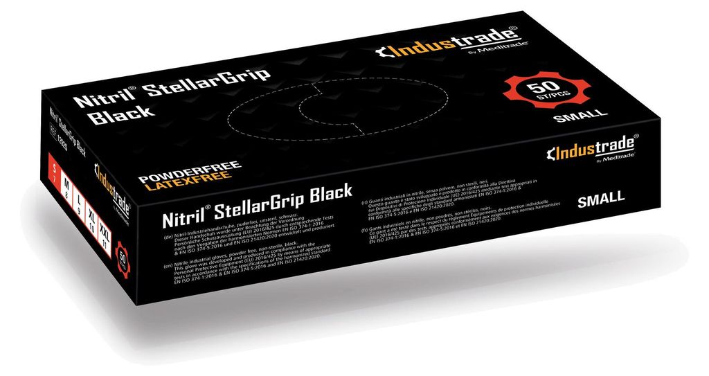 Meditrade Nitril StellarGrip black - Produktbild 