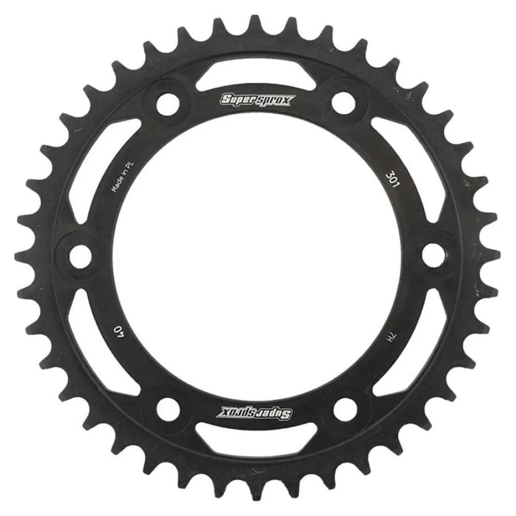Stahl-Kettenrad Supersprox 520 - 40Z (schwarz) RFE-301:40-BLK|ID 125,0 LK 153,0 6-Loch