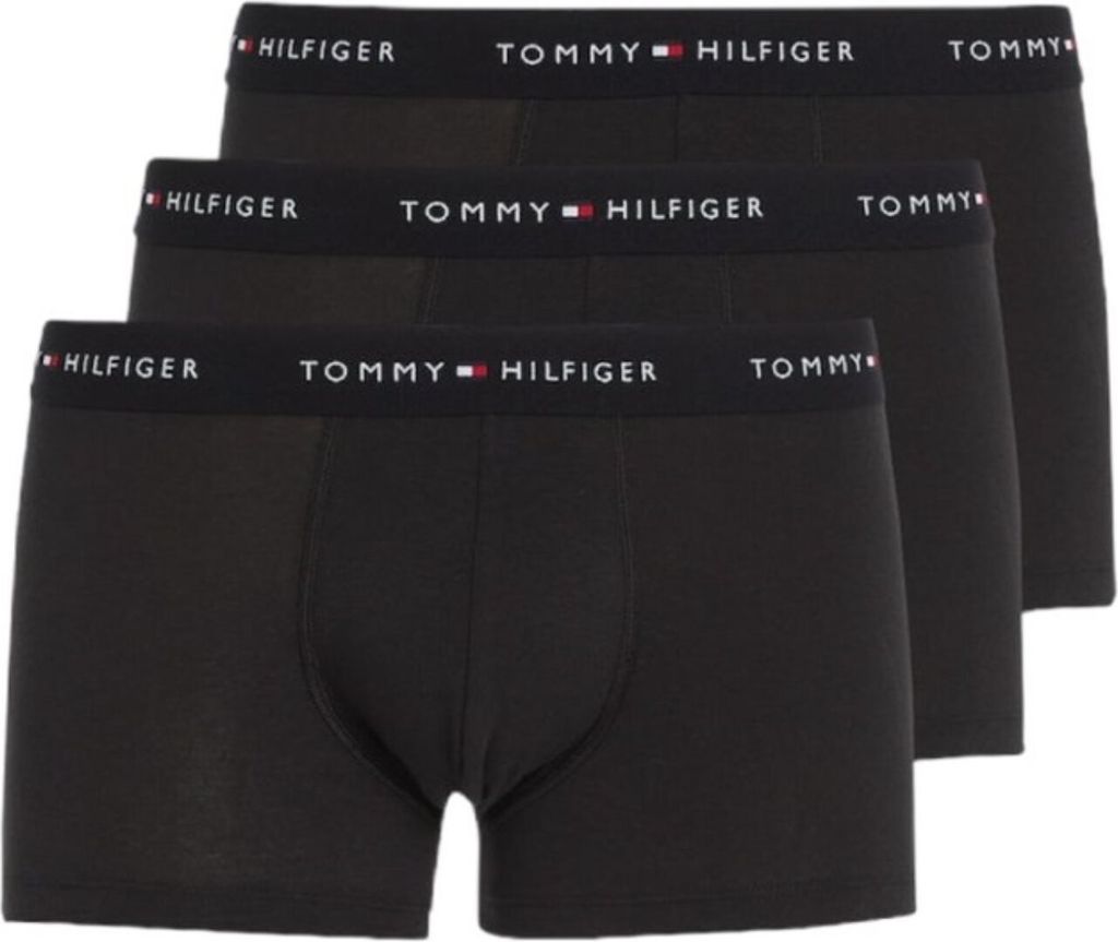 TOMMY HILFIGER 3P WB TRUNK Herren Boxershorts, Größe:M, Farbe:0SK - BLACK/BLACK/BLACK