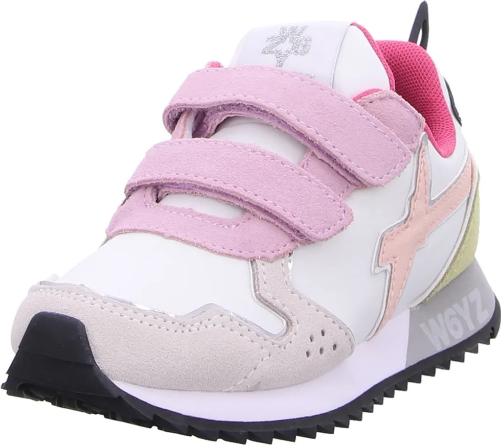 Naturino Jet Vl-J. Blanc Rose Lilas 29 - Baskets Premiers Pas Cuir