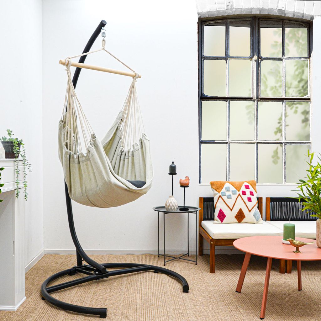 XL Hängesessel Outdoor 155x125cm - Garten Relaxsessel Outdoor Hängesessel Indoor
