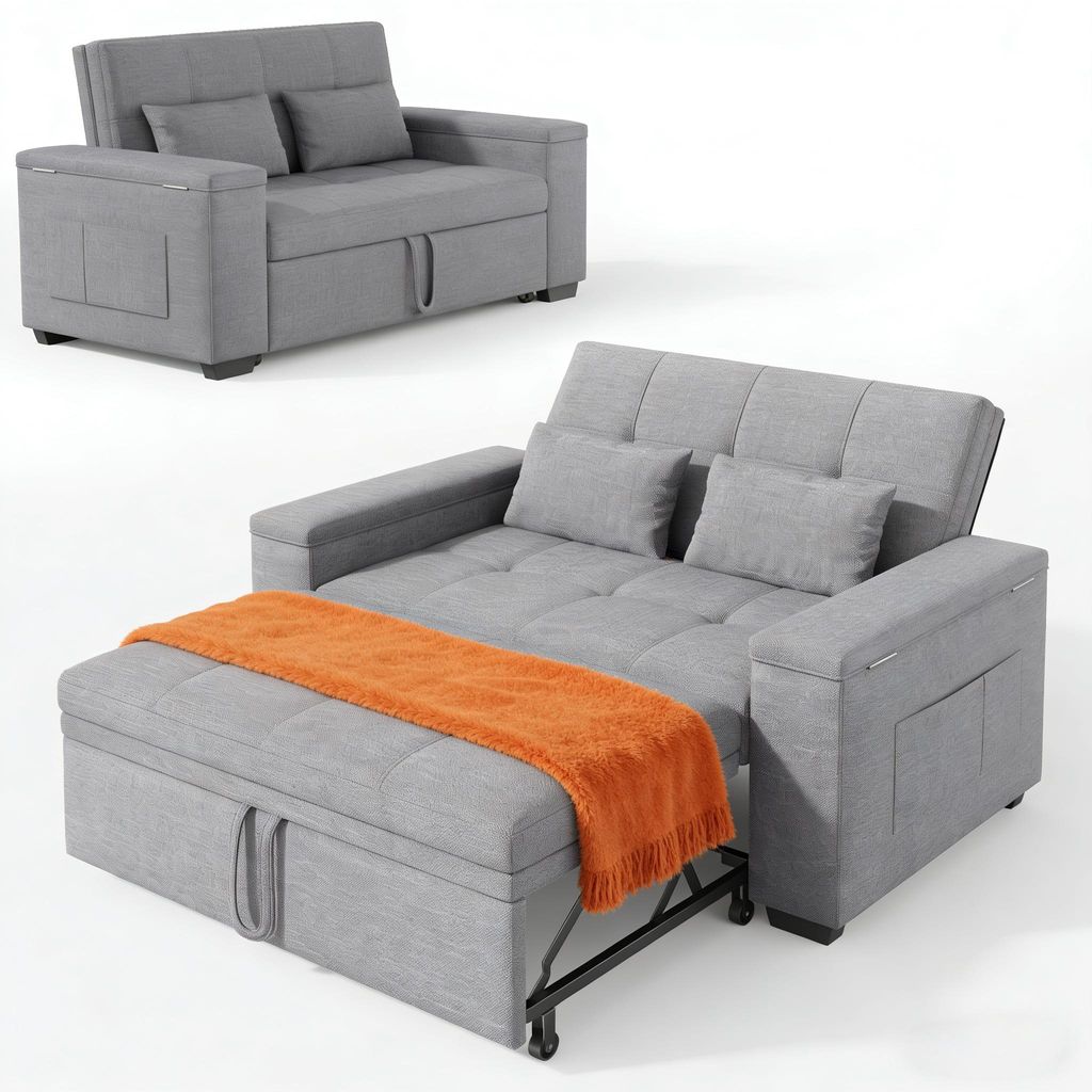 BEALIFE Rozkládací pohovka pro 2 osoby 157x72x84 cm | Obrázek produktu 