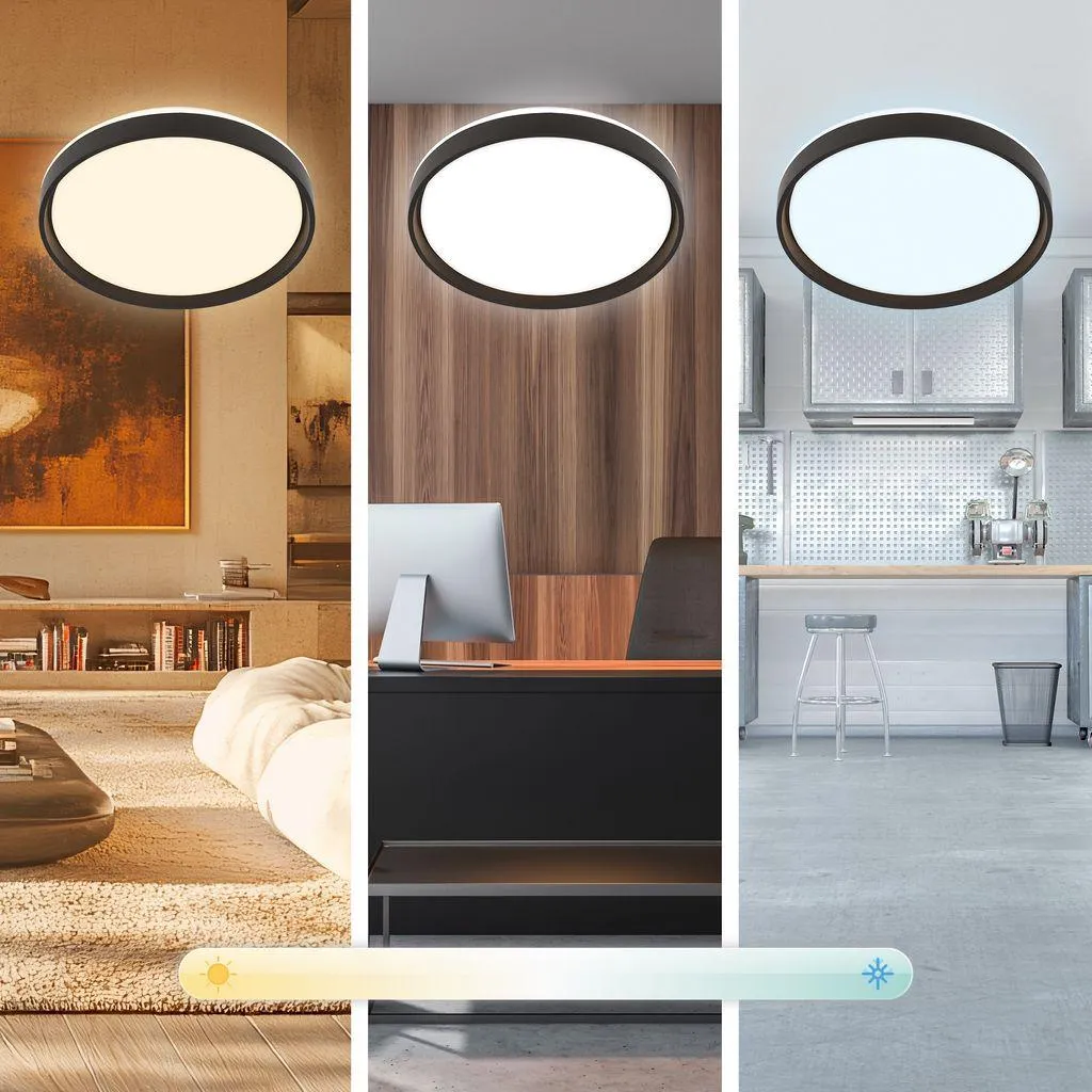 Plafonnier LED Dimmable RGB IC Briloner JUS avec Blanc Variable CCT - 4