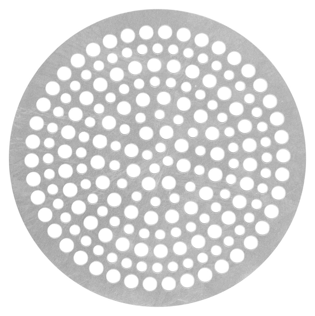 Abflusssieb aus Edelstahl, rundes Bodenablauffilter für Dusche, Küche und Toilette (82 mm)