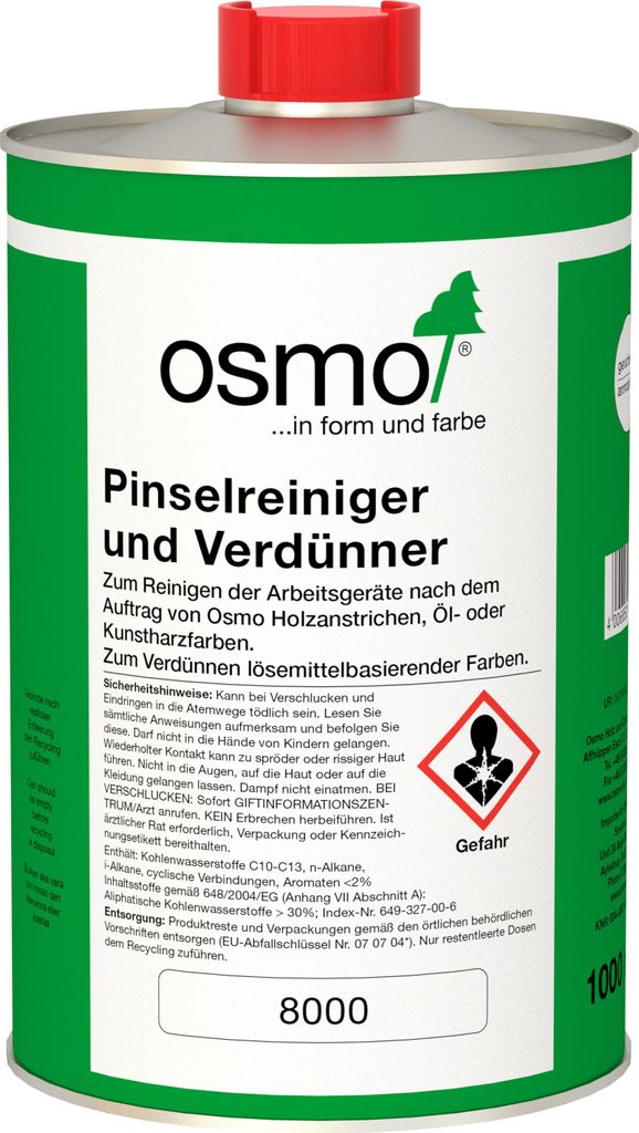 Osmo Pinselreiniger und Verdünner Farblos 1,00 l - 13900001 Produktbild 