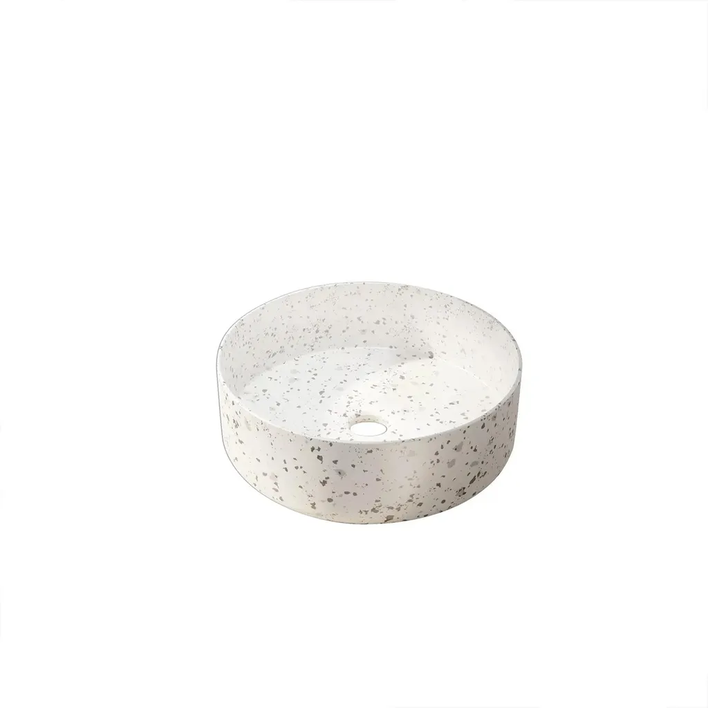Vasque Ronde en Céramique Mate 35cm : Finis les Traces et le Calcaire