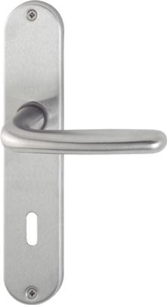 Langschildgarnitur Cardiff E1850Z/302 VA F69 PZ 72mm DIN L/R HOPPE