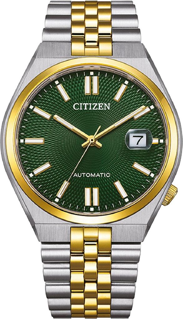 Citizen NK0024-54X Herren-Armbanduhr Automatik Tsuyosa 60 Bicolor/Grün 1