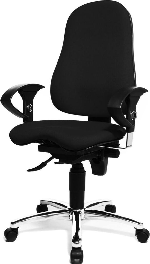 Drehstuhl Sitness 10 - schwarz Universalrollen.
