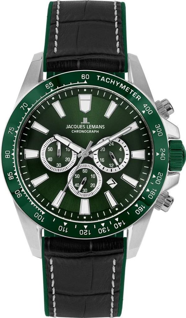 Jacques Lemans 1-2140C Liverpool Chronograph Herrenuhr 48mm 10ATM