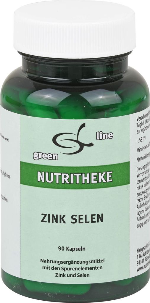 Green Line Nutritheke Zink Selen Kapseln, 90 St. Kapseln