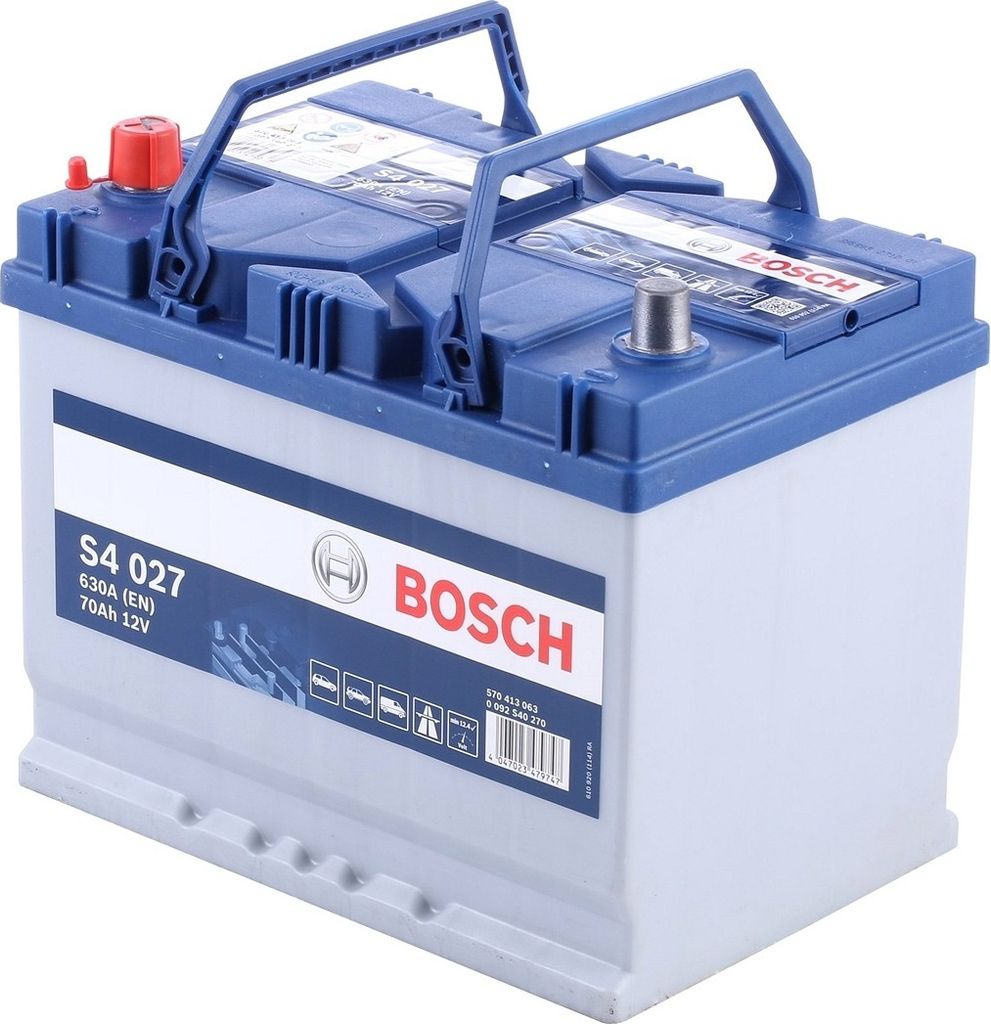 Bosch S4 027, Plombierte Bleisäure (VRLA), 70 Ah, 12 V, 630 Produktbild 
