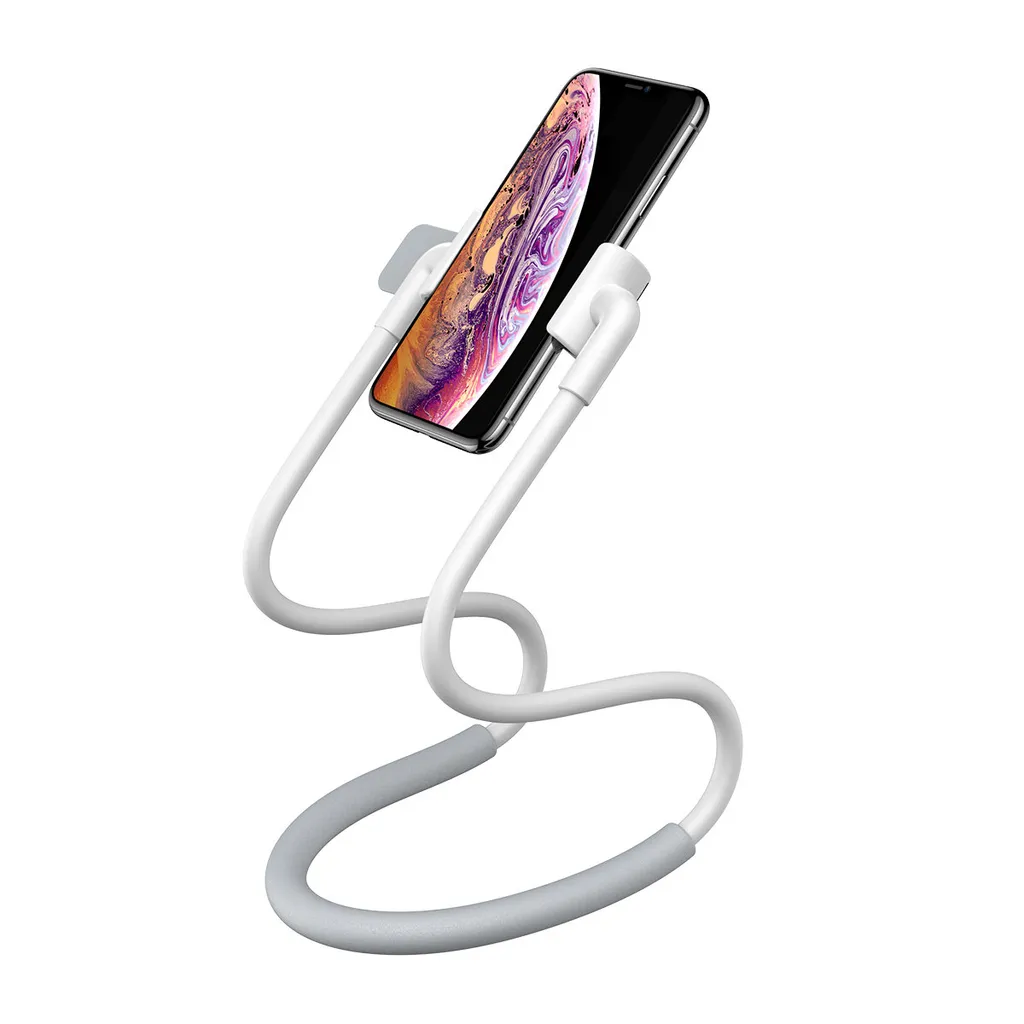 Supporto A Farfalla Per Smartphone, Impugnatura Estensibile, Base Stabile, Colore Bianco