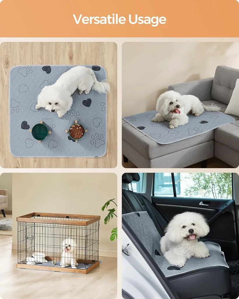 Solution Incontinence Chien Alaise Réutilisable et Imperméable M Gris - 5