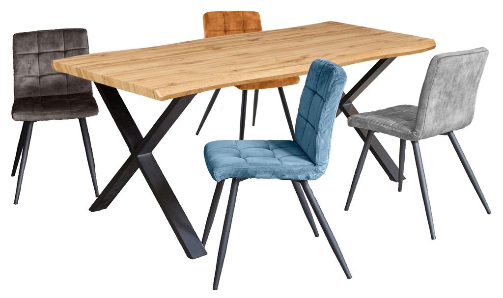 Endorphin Design Esstisch-Set mit 4 Stühlen