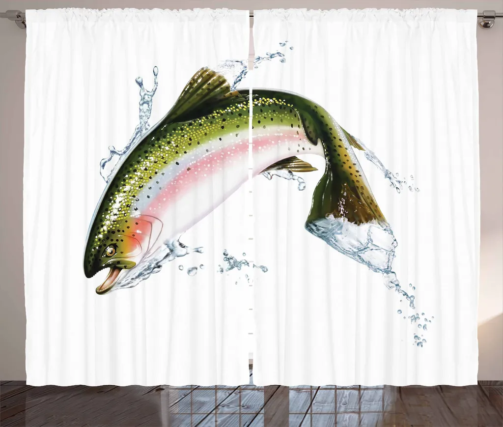 Tenda Fotorealistica ABAKUHAUS 280x175 cm | Trend Rustico Pesci 2024