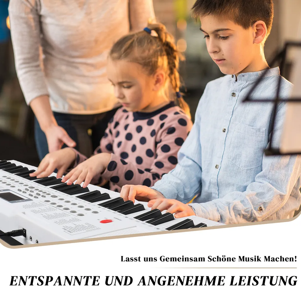 Ensemble Clavier de Piano pour Débutant 61 Touches avec Accessoires