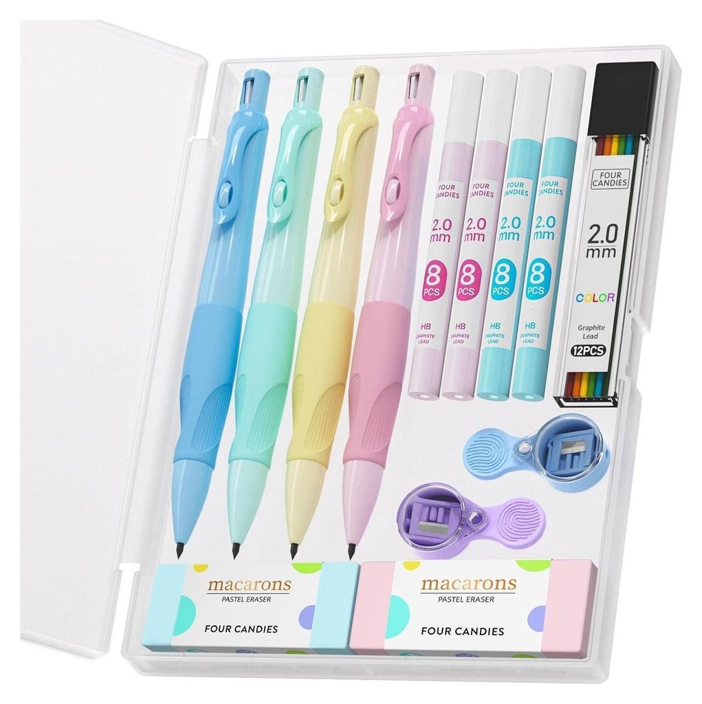 Druckbleistift-Set für Kinder | 4 niedliche Stifte 2MM Produktbild 