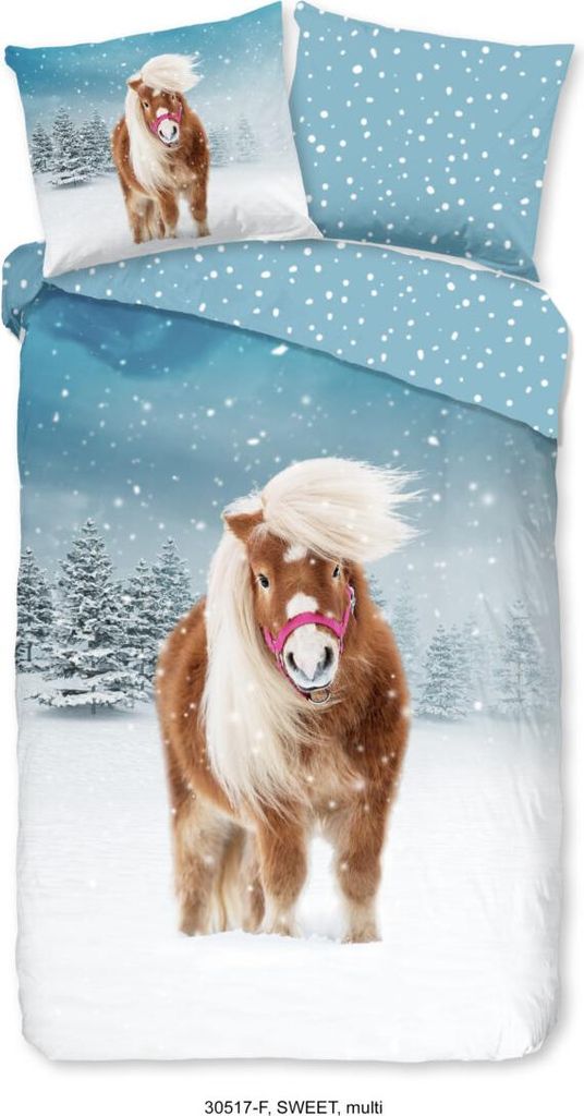 Guten Morgen KinderBettbezug "Pferd im Schnee" - multi - Produktbild 