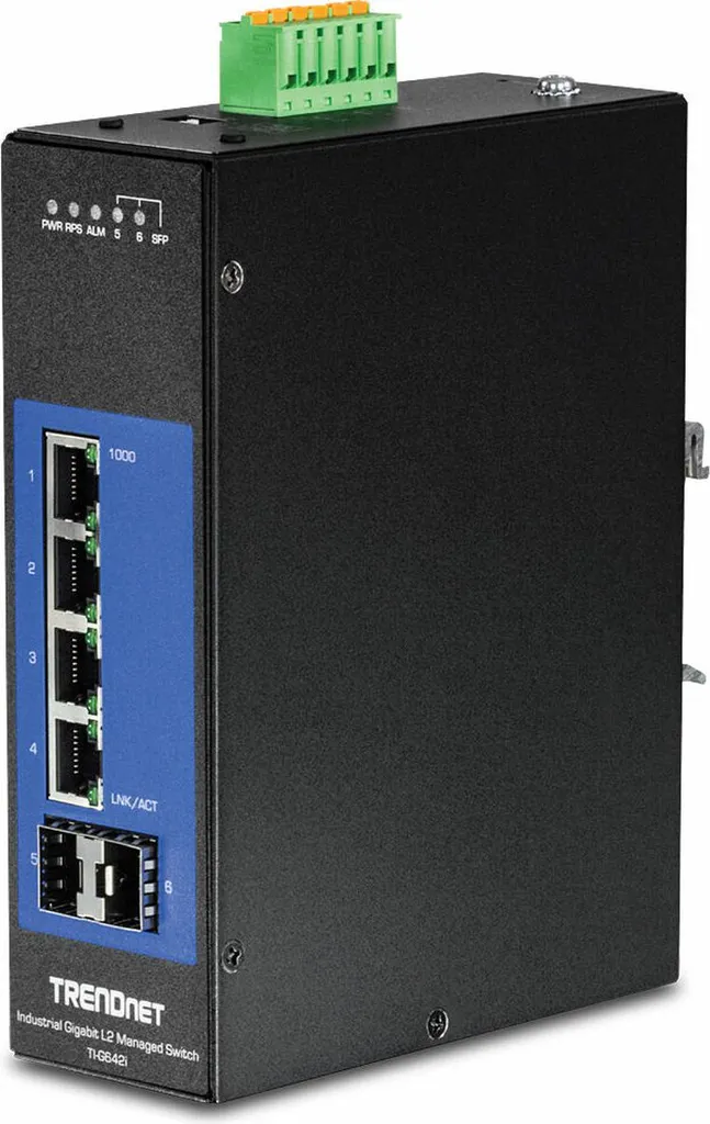 Switch Réseau Industriel Endurci TI-G642I avec 2 Slots SFP Fibre