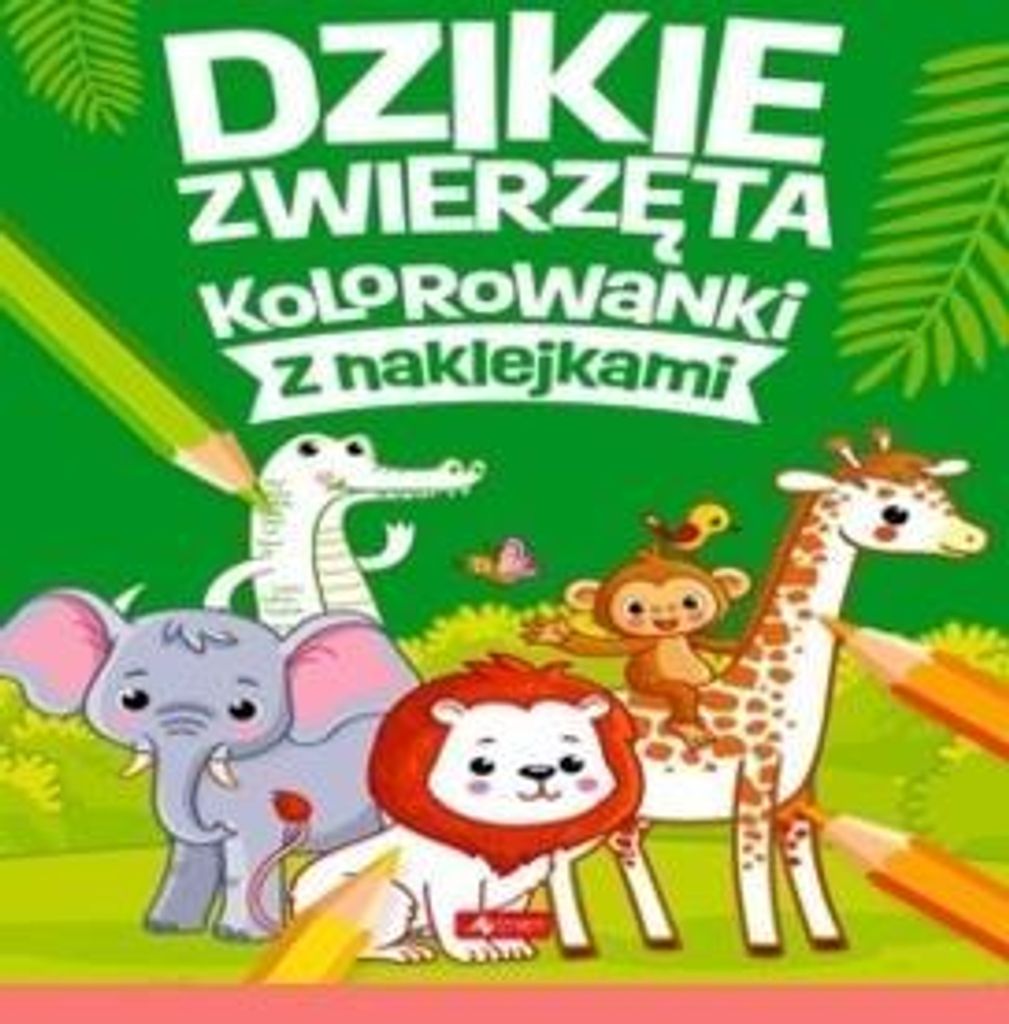 Wilde Tiere. Malbücher mit Aufklebern