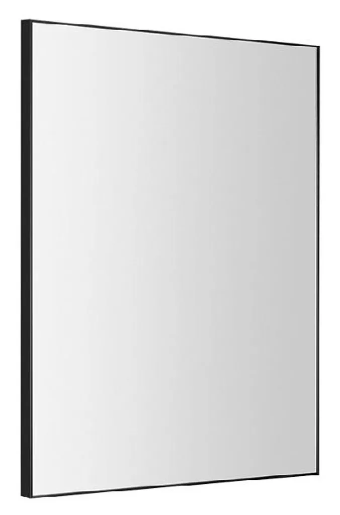 Miroir décoratif noir mat 60x80 cm Sapho Arowana pour entrée et salle d'eau