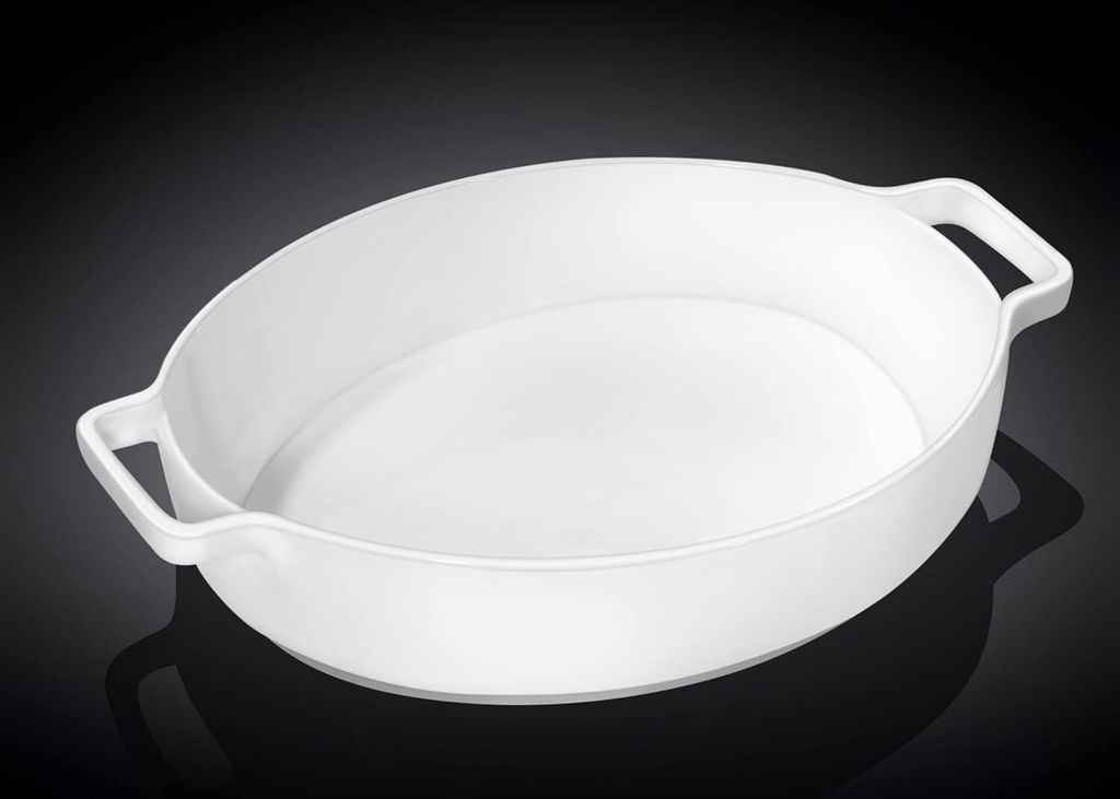 Wilmax Auflaufform mit Griffen 2730 ml Porzellan Weiß WL-997041/A