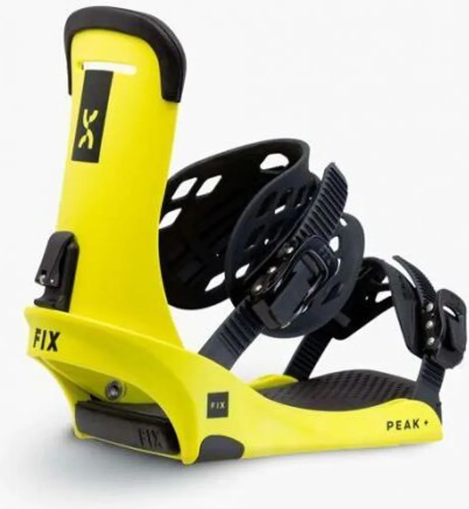 Fix Peak+ W24 Fixations Snowboard M Jaunes avec Embases Légères Pro