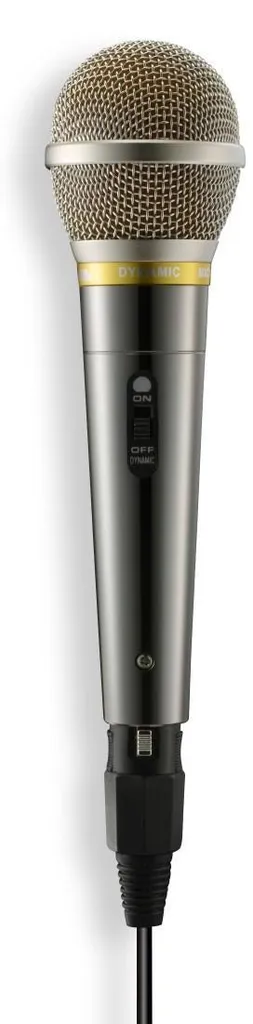 Microphone Vocal Pro noir câble 3m et bouton marche arrêt intégré