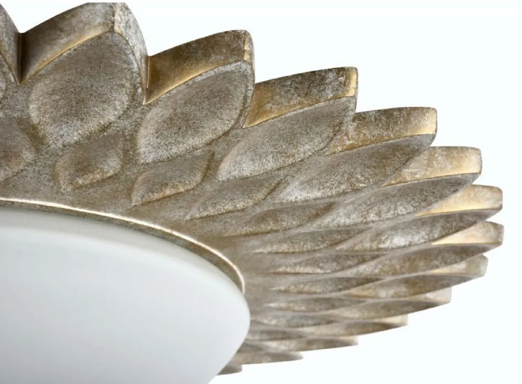Plafonnier compact or pour plafond bas - Éclairage design Ø 56 cm - 3