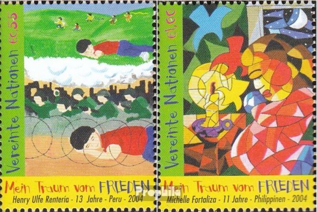 Briefmarken UNO - Wien 2004 Mi 428-429 (kompl.Ausg.) postfrisch Weltfriedenstag
