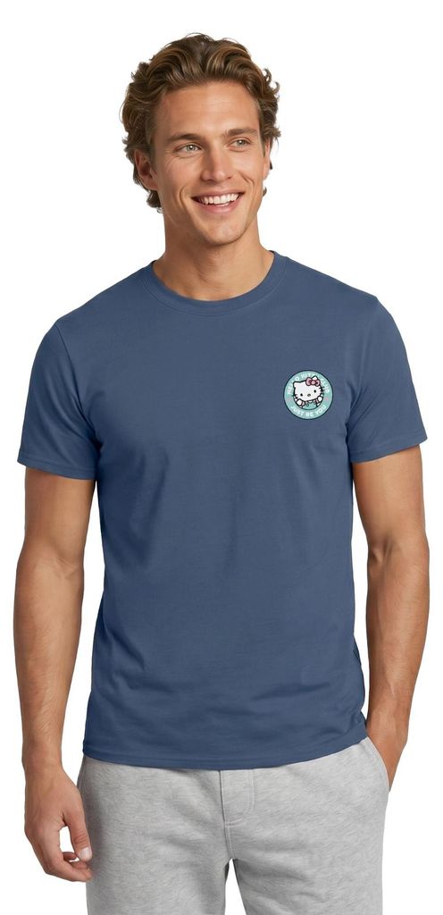Spreadshirt Hello Kitty Club Just Be You Männer T-Shirt, 4XL, Dunkles Denimblau