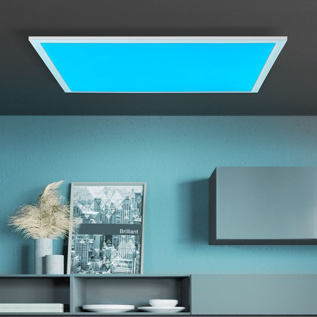 BRILLIANT ABIE LED Aufbaupaneel 59,5 cm Metall / Kunststoff Weiß