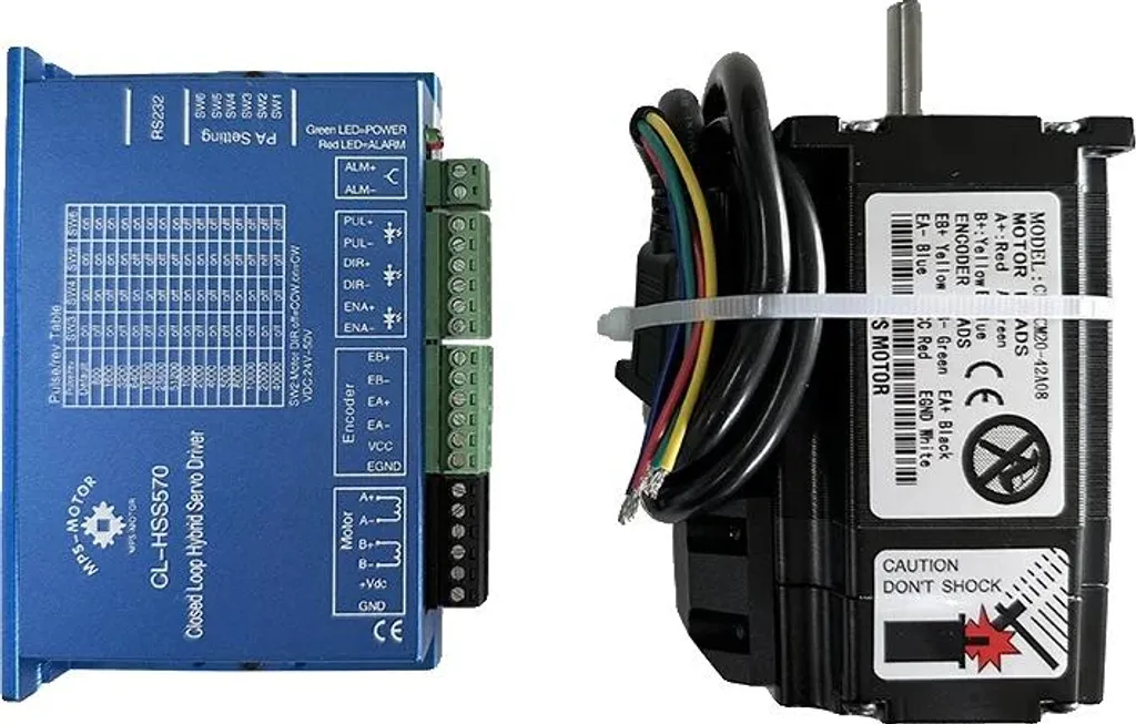 Moteur pas à pas boucle fermée 2Nm avec câble encodeur 3m de 8mm