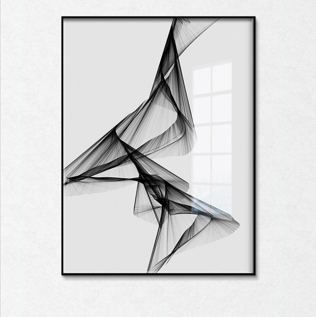 TPFLiving Kunstdruck LW-49 (OHNE RAHMEN) Poster - Leinwand - Wandbild - Hochauflösender Giclée-Druck, langlebig und hochwertig - Nordic Art - Abs...