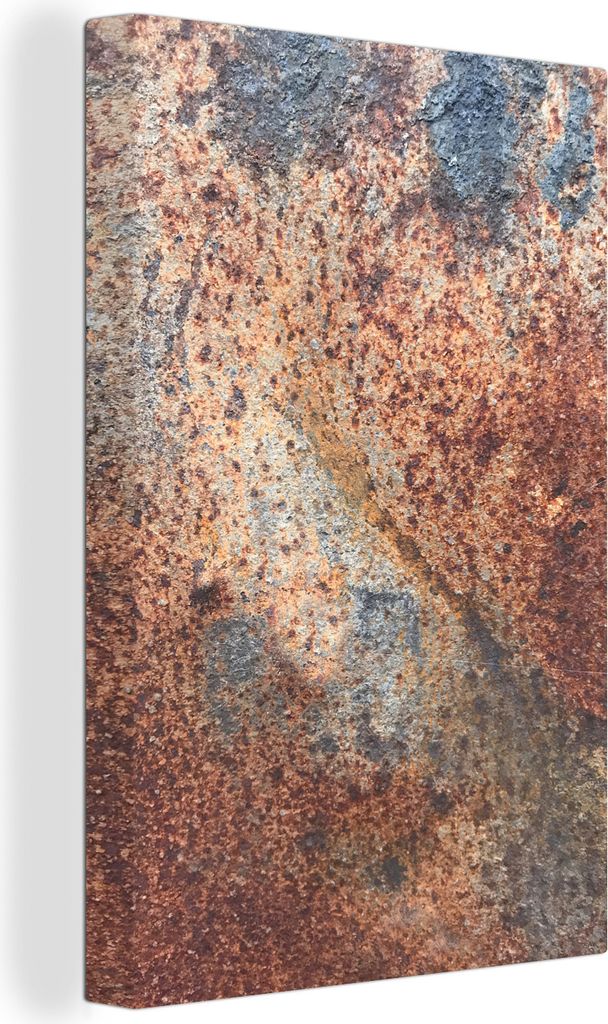 OneMillionCanvasses - Leinwandbilder - 90x140 cm, Stahl - Rost - Eisen, Wandbilder Kunstdruck Wanddekoration - Foto auf Leinwand - Gemälde auf H...