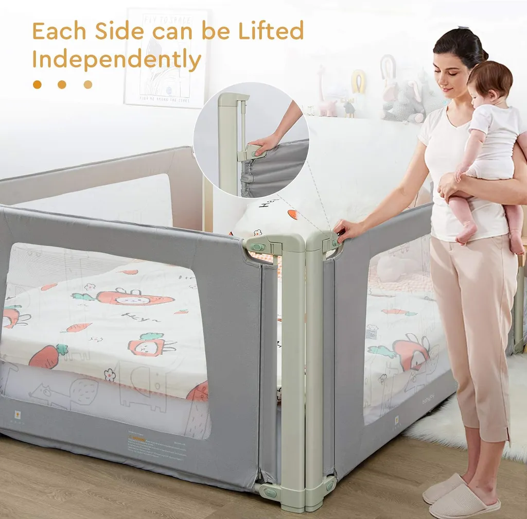 Barrière de sécurité lit 200cm idéale pour cododo et transition enfant