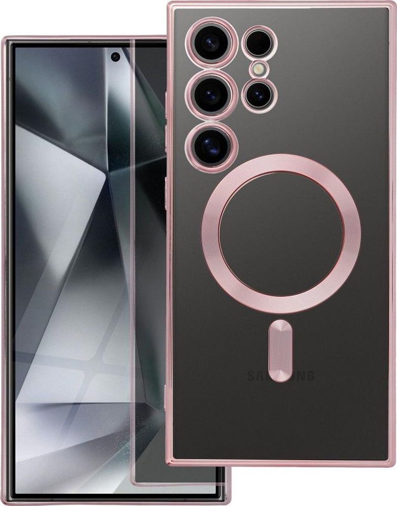 Case passend für Xiaomi Redmi 15C (173,16 x 81,07 x 8,2) Electro Mag Cover kompatibel mit MagSafe gold-rose
