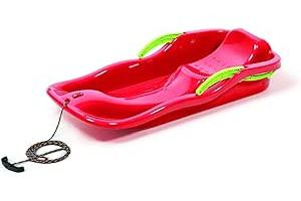 Prosperplast Schlitten Race Rot | schneller Kunststoffschlitten für Schnee & Abfahrten | robust & frostbeständig | leicht & kompakt | strapazierf...