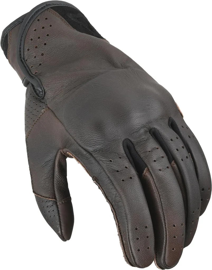Gants Macna Rigid 2.0 marron XL : protections rigides et confort cuir