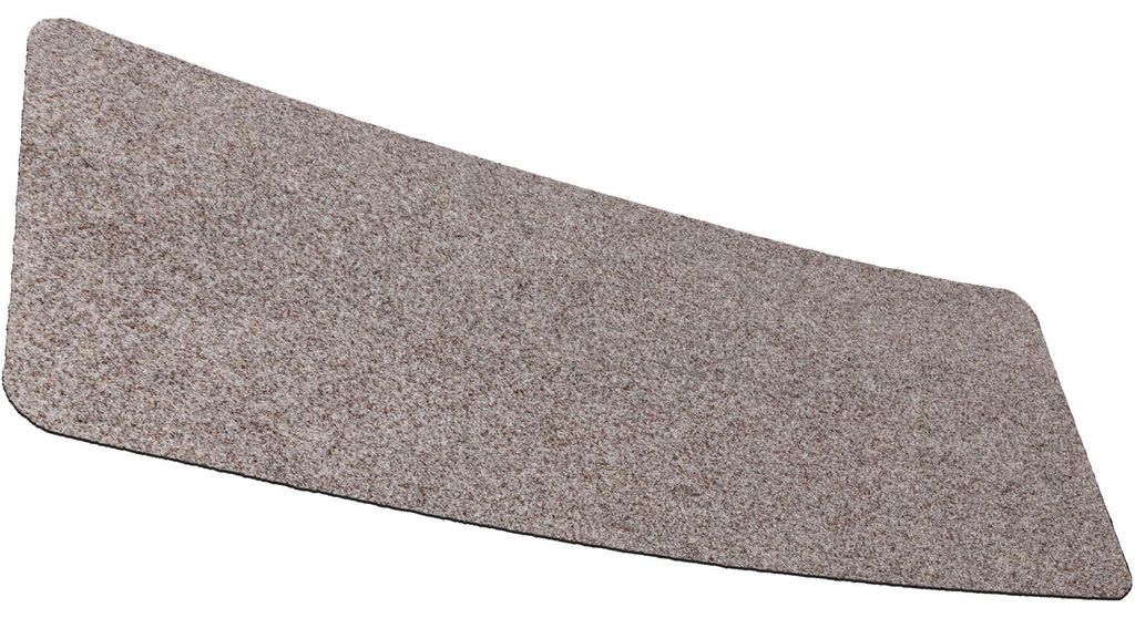 Schuhplatz POET Schuhparkplatz schmal Schmutzfangmatte Unifarben 35x75cm Kräusel Beige Robust