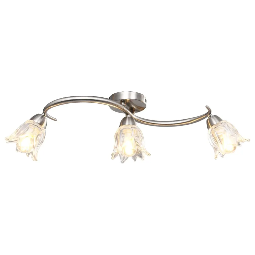 Luce Dolce per Casa: Plafoniera 3xE14 Vetro Satinato da Soffitto