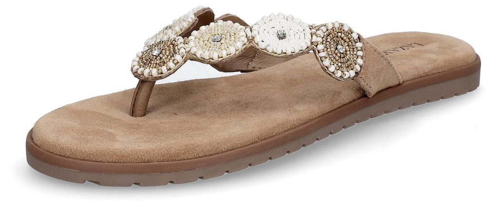 Lazamani Damen Pantolette Mey beige