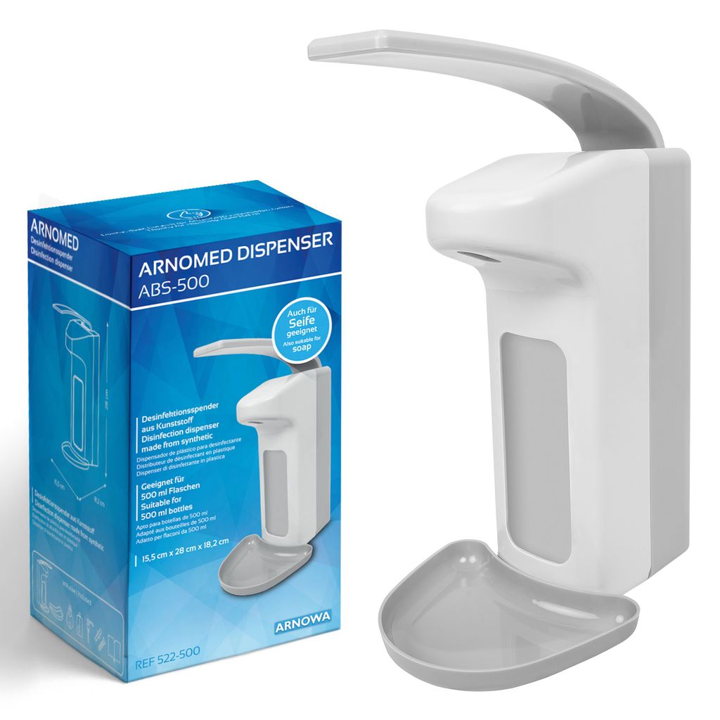 ARNOMED Desinfektionsspender aus ABS-Kunststoff, 500ml | Stück (1 Stück)