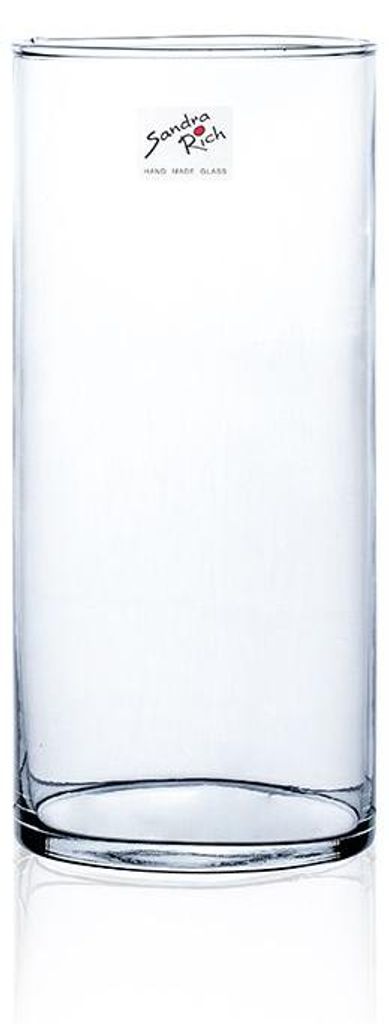 12er Set Glasvasen Dekogläser CYLI Zylinderform  H 20cm D. Produktbild 
