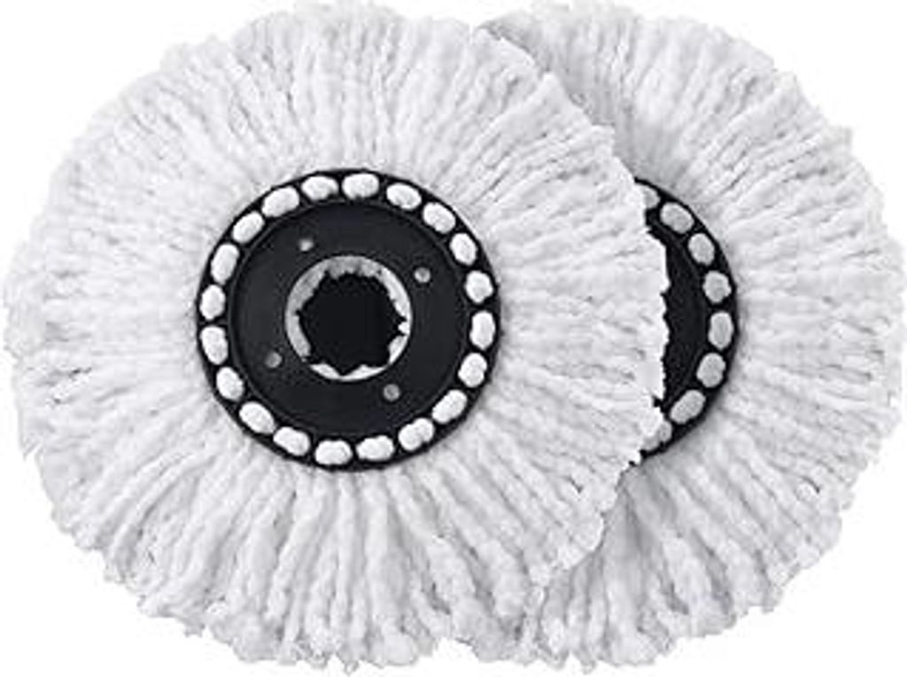 CLEANmaxx Ersatz-Moppaufsatz 2er-Set für Power-Wischmopp | Saugfähige Mikrofaser, ideal für Laminat, Parkett & Fliesen