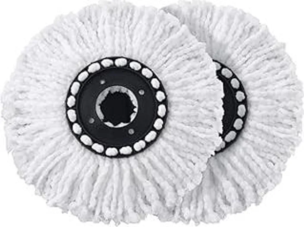 CLEANmaxx Set di 2 ricambi per mop per mop elettrico | Microfibra assorbente, ideale per laminati, parquet e piastrelle