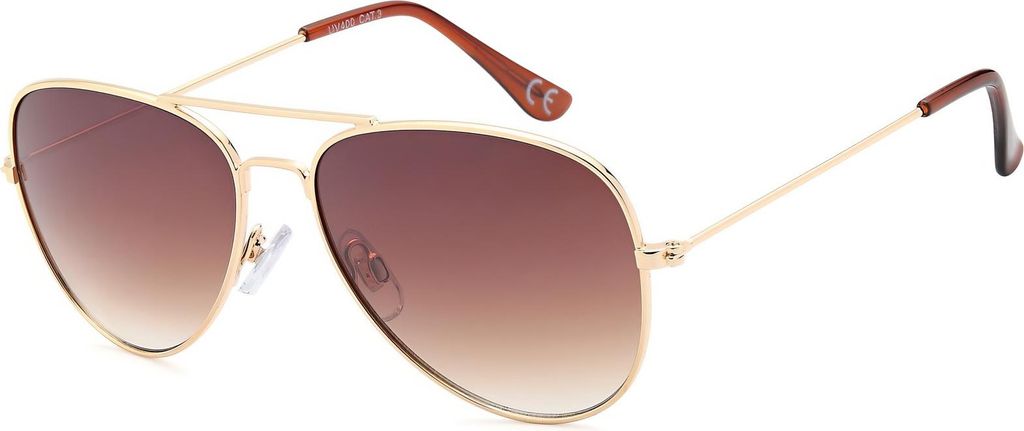 styleBREAKER Kinder Sonnenbrille Pilotenform mit verspiegelten oder getönten Gläsern | Edelstahl Rahmen UV400 Schutz | für Jungen und Mädchen 4...