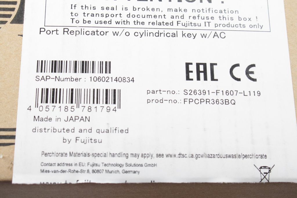 Fujitsu LIFEBOOK U727 - Port Replicator Produktbild 22