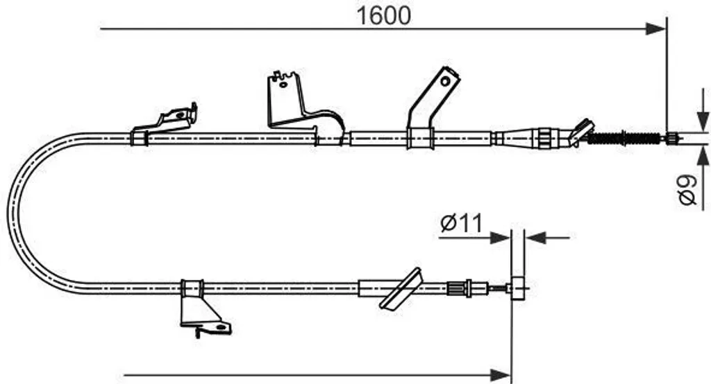 Réparer un frein à main grippé sur Agila B avec le câble Bosch 4709863